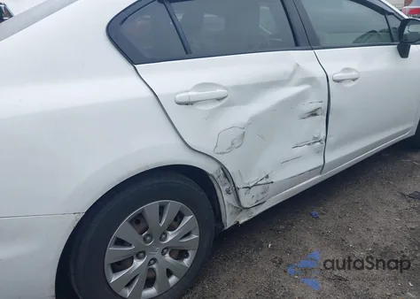 2012 Honda Civic Lx z USA, uszkodzony, nr VIN 2HGFB2F5XCH325663